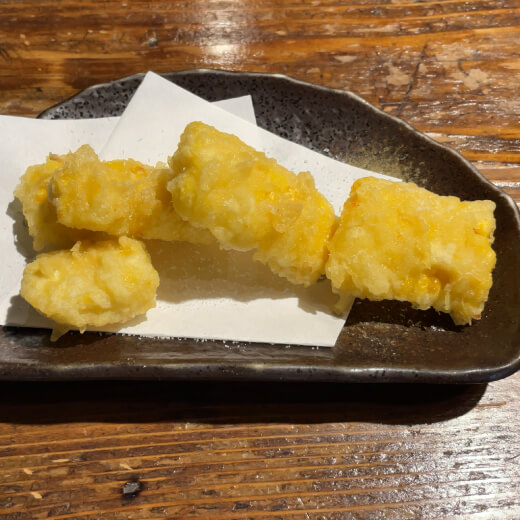 かぐら　トウモロコシの天ぷら